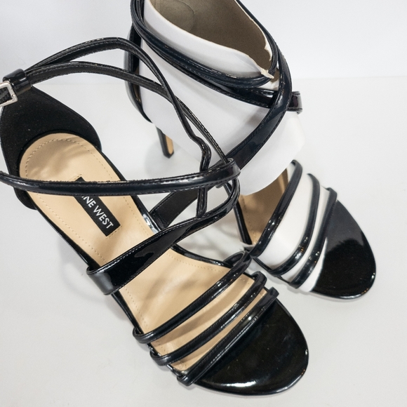 Nine West Ilov Dress Sandals Black -7 - Picture 3 of 5